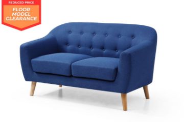 Picture of (FLOOR MODEL CLEARANCE) BRACKE 2-Seater Fabric Sofa Range (Blue) 