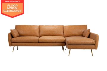 Picture of (FLOOR MODEL CLEARANCE) PARK Facing Right Sectional Sofa (Brown)