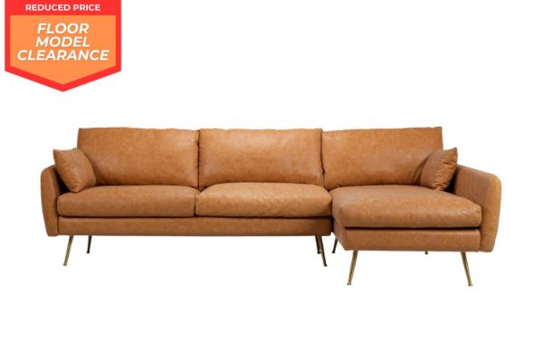Park Vegan Leather Sectional Sofa