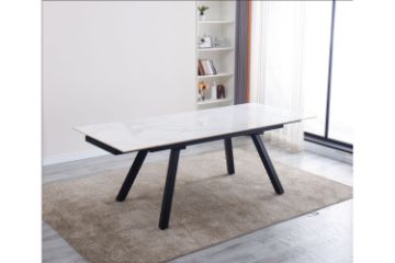 Picture of (FLOOR MODEL CLEARANCE) DALTON 1.6M-2.2M Extension Dining Table (Ceramic Top) 