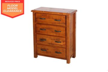 Picture of (FLOOR MODEL CLEARANCE) RIVERWOOD 4 DRW Tallboy (Rustic Pine)