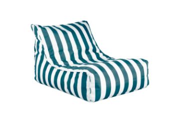 Picture of AIRYAURA Outdoor Bean Bag Lounger XL (White & Green)