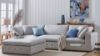 Picture of (FLOOR MODEL CLEARANCE) SUSSEX Memory Foam 4 Seat Extra Large Sofa with Ottoman (Light Grey) 