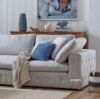 Picture of (FLOOR MODEL CLEARANCE) SUSSEX Memory Foam 4 Seat Extra Large Sofa with Ottoman (Light Grey) 