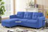 Picture of (FLOOR MODEL CLEARANCE) KAYDEN Reversible Sectional Sofa Bed with Storage (Blue) 