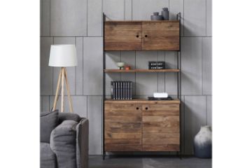 Picture of ELMORE Reclaimed Pine Wood Narrow Buffet (190x99cm)