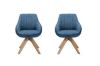 Picture of VENETIAN 360° Swivel Fabric Arm Chair (Blue) - 2 Chairs in 1 Carton