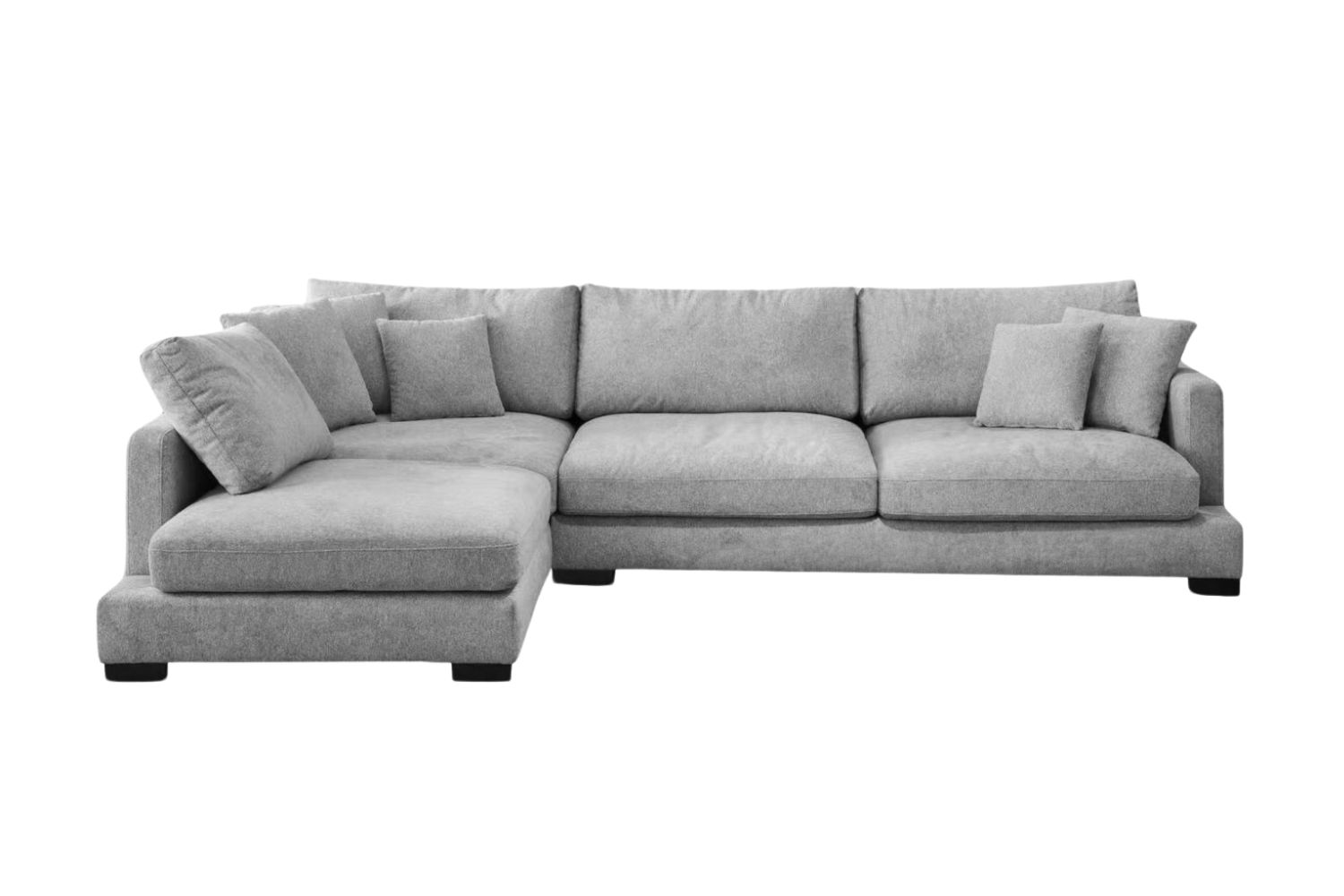 WONDERLAND Feather-Filled Fabric Sectional Sofa