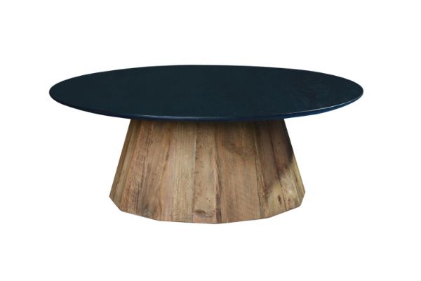 Picture of BETA Reclaimed Pine Wood Round Coffee Table (90x90cm)