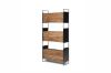 Picture of ELMORE 190cmx90cm Reclaimed Pine Wood Narrow Iron Shelf