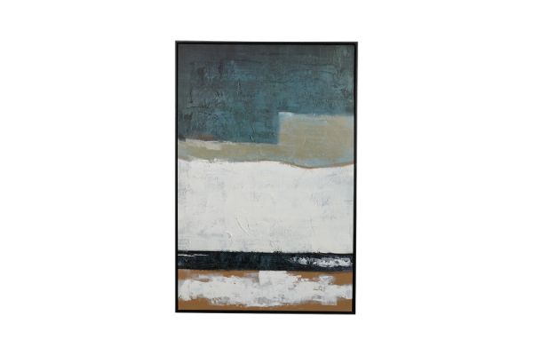 Picture of H74 Hand Oil Painting Canvas Wall Art With Black Frame ( 80x120cm)