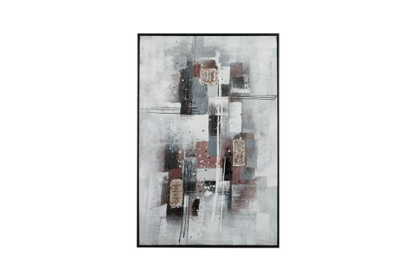 Picture of H75 Hand Oil Painting Canvas Wall Art With Black Frame ( 80x120cm)