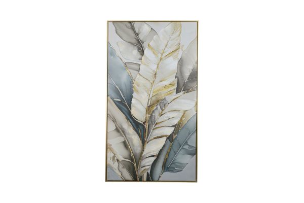 Picture of H77 Hand Oil Painting Canvas Wall Art With Golden Frame (80x140cm)