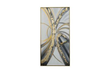 Picture of H78 Canvas Print Wall Art With Golden Frame (60x120cm)