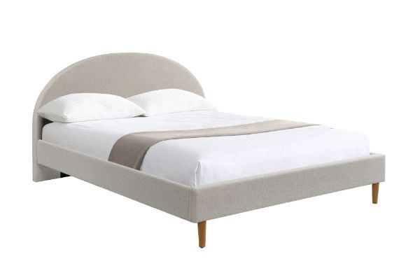 Picture of HOFFMAN Fabric Bed Frame (Beige) - Double