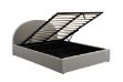 Picture of HOFFMAN Fabric Bed Frame with Gas Lift Storage (Grey) - Queen