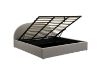 Picture of HOFFMAN Fabric Super King Size Bed Frame with Gas Lift Storage (Grey) 