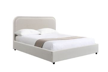Picture of DOROTHY Fabric Bed Frame (Off-white) - Super King