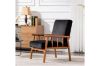 Picture of [FLOOR MODEL CLEARANCE] BARNHOUSE Velvet Armchair (Black)