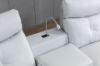 Picture of (FLOOR MODEL CLEARANCE) TOBY Air Leather Home Theater Sofa with USB Port and Reading Lamp