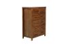 Picture of [FLOOR MODEL CLEARANCE]WOODLAND 6DRW Tallboy (Rustic Brown)