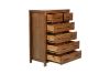 Picture of [FLOOR MODEL CLEARANCE]WOODLAND 6DRW Tallboy (Rustic Brown)