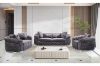 Picture of (FLOOR MODEL CLEARANCE) PIEDMONT 2-Seater Chesterfield Velvet Sofa (Grey)