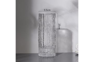 Picture of GLACIER-SHAPED Glass Vase (Transparent) - Short