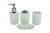 Picture of HOUSEHOLD Bathroom Accessories (Green) - 4-Piece Set	