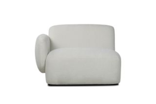 Picture of SUMMIT Fabric Modular Corner Sofa (White) - Left Facing Arm Chair