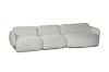 Picture of SUMMIT Fabric Modular Corner Sofa (White) - Chaise Seat with Right Hand Facing Arm