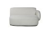 Picture of SUMMIT Fabric Modular Corner Sofa (White) - Chaise Seat with Right Hand Facing Arm