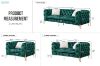 Picture of (FLOOR MODEL CLEARANCE) VIGO 1-Seater Chesterfield Velvet Sofa (Emerald Green)