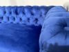 Picture of [FLOOR MODEL CLEARANCE] MANCHESTER Chesterfield Velvet 1-Seater Sofa/Armchair (Blue)