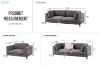 Picture of AMELIE 3/2/1 Seater Premium Fabric Sofa Range (Dark Grey)