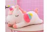 Picture of CUTE RAINBOW Big/Small with Winged Unicorn Plush Toy Cushion (Pink/White/Green)