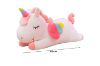 Picture of CUTE RAINBOW Big/Small with Winged Unicorn Plush Toy Cushion (Pink/White/Green)