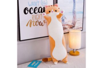 Picture of CUTE CAT Plush Cushion / Pillow  (Grey) - 150cm