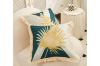 Picture of GOLDEN Leaf Fringe Trim Cushions with Inner (45cmx45cm)