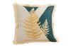 Picture of GOLDEN Leaf Fringe Trim Cushions with Inner (45cmx45cm)