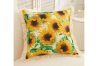 Picture of GOLDEN Sunflower Fringe Trim Cushion with Inner