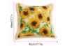 Picture of GOLDEN Sunflower Fringe Trim Cushion with Inner