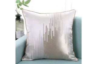 Picture of EUROPEAN Embroidered Cushion with Inner - Silver Grey