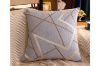 Picture of COLOR STRIPED Chenille Cushion with Inner - Silver grey