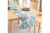 Picture of DOUBLE-SIDED Printed Table Runner/Bed Runner (Teal) - 33cmX160cm	