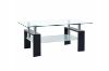 Picture of HORIZON Glass Coffee Table (Black Veneer) - 110cm