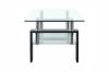 Picture of HORIZON Glass Coffee Table (Black Veneer) - 110cm