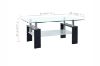 Picture of HORIZON Glass Coffee Table (Black Veneer) - 110cm