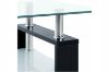 Picture of HORIZON Glass Coffee Table (Black Veneer) - 110cm