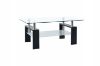 Picture of HORIZON Glass Coffee Table (Black Veneer) - 110cm